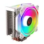 Rampage Octagon C50 CPU vzduchový chladič, 120mm ARGB ventilátor, biely, LGA 1700/AM5