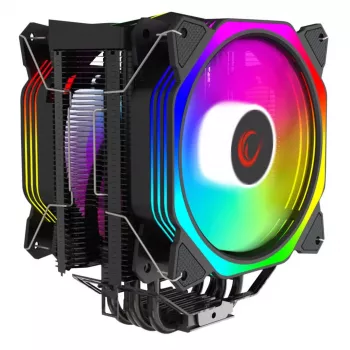 Rampage Octagon C60 CPU vzduchový chladič, dvojvežový, 2x120mm ARGB ventilátory, 1800RPM, LGA 1700/AM5