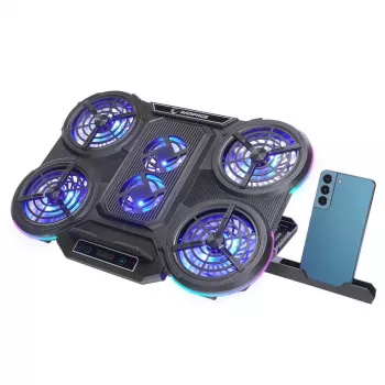 Rampage PROTE R6 chladiaci stojan na notebook, 10-17 palcov, RGB