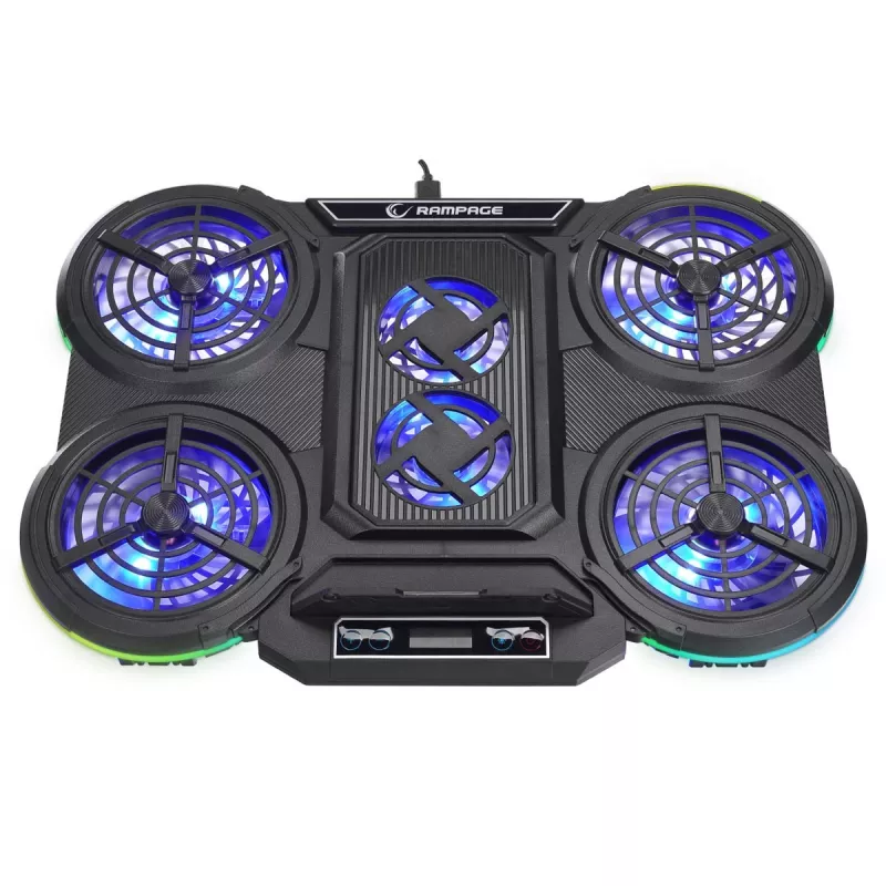 Rampage PROTE R6 Chladiaci stojan na notebook, 10-17 palcov, RGB