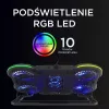 Rampage PROTE R6 Chladiaci stojan na notebook, 10-17 palcov, RGB