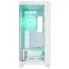 Rampage Hydra V1 Mid-Tower PC skriňa, biela, 4x 120mm ARGB ventilátory, USB-C/USB-A, ARGB hub, tvrdené sklo