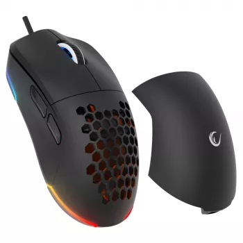 Rampage BLINK káblová USB herná myš, 12800 DPI, RGB, optický senzor, čierna