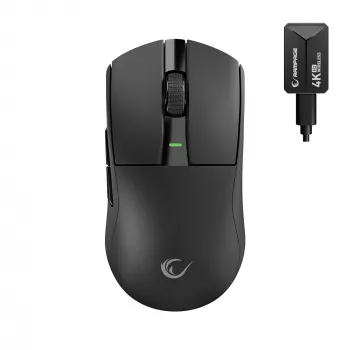 Rampage Zenith Pro čierna bezdrôtová herná myš 26000 DPI PAW3395 4KHz Tri-Mode čierna