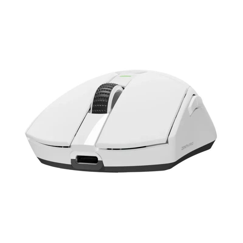 Rampage Zenith Pro bezdrôtová herná myš 26000 DPI biela + 4KHz prijímač PAW3395 BT 5.2