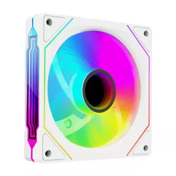 Rampage 120mm 1800RPM Infinite Loop ARGB biely PWM ventilátor do skrine