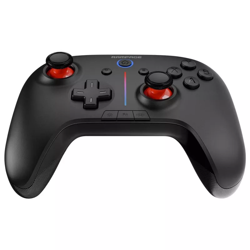 Rampage Hydra Pro Pad Wireless RGB 2.4G Hall Effect ovládač s magnetickými spúšťami, čierny