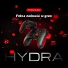Rampage Hydra Pro Pad Wireless RGB 2.4G Hall Effect ovládač s magnetickými spúšťami, čierny