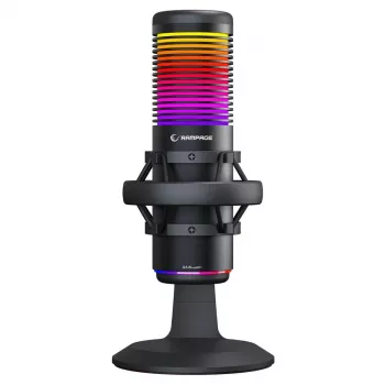 Rampage Bemol RGB USB-C herný mikrofón, čierny