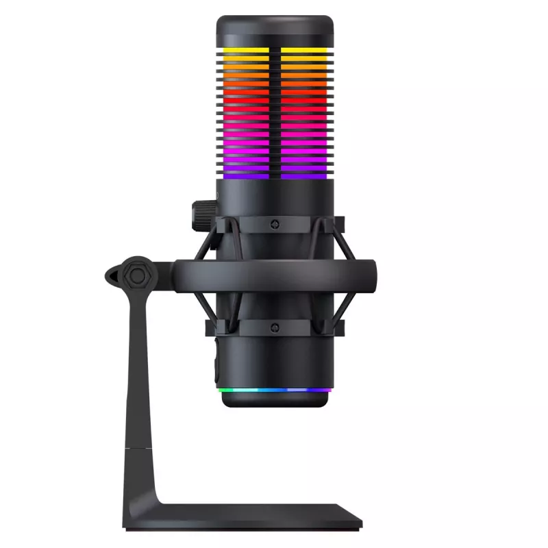 Rampage Bemol RGB USB-C herný mikrofón, čierny