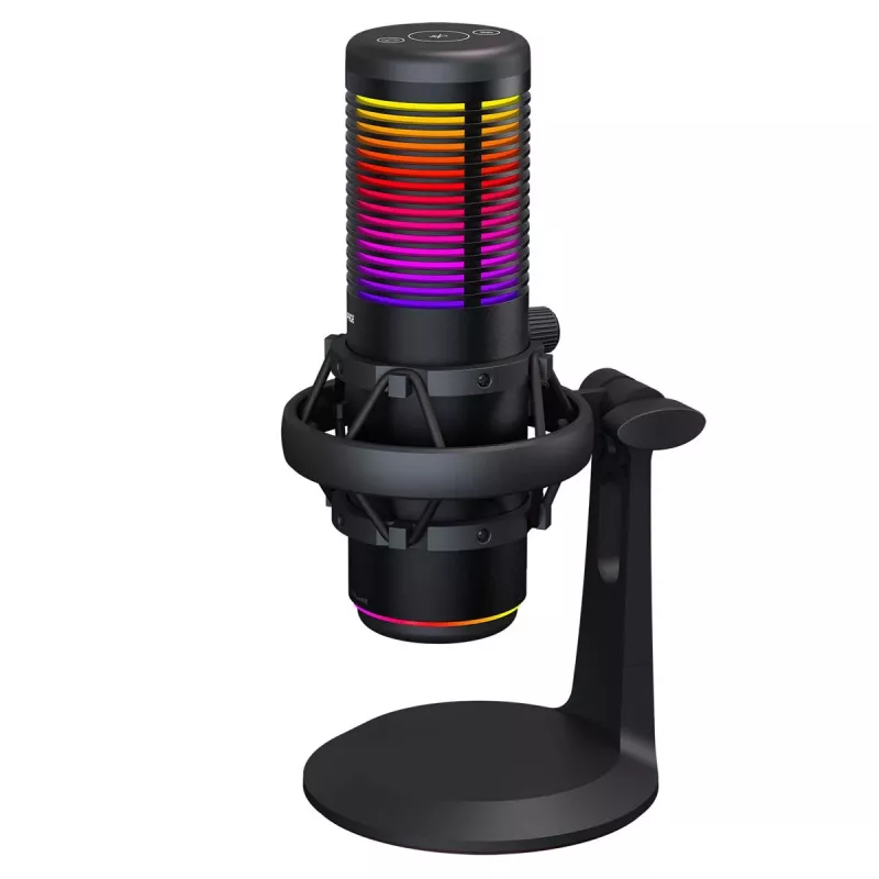 Rampage Bemol RGB USB-C herný mikrofón, čierny