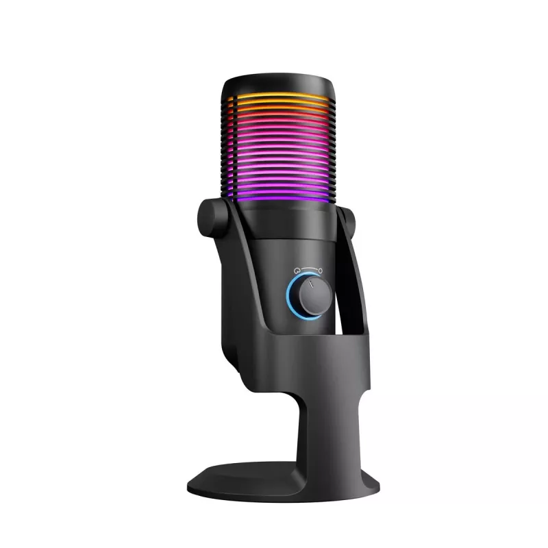 Rampage Diyez RGB USB-C herný mikrofón, čierny