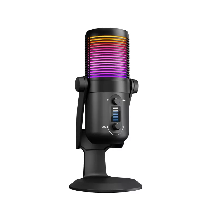 Rampage Diyez RGB USB-C herný mikrofón, čierny