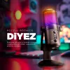 Rampage Diyez RGB USB-C herný mikrofón, čierny