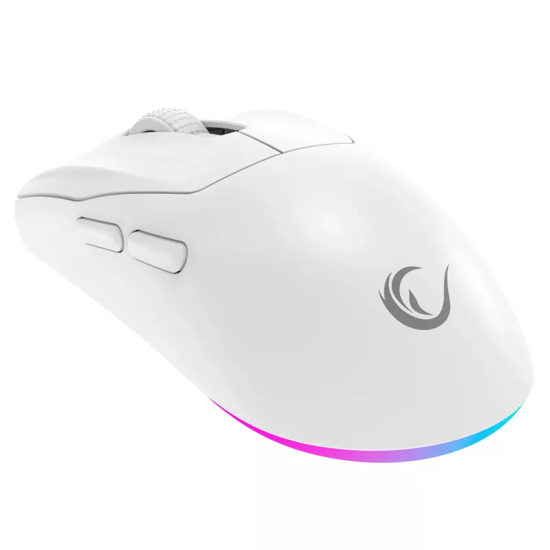 Rampage Prote M5 Pro 26000 DPI RGB LED 1kHz biela herná myš