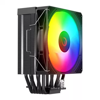 Rampage Octagon C70 CPU chladič LGA1700/AM5 LCD ventilátor Infinity 120mm ARGB čierny