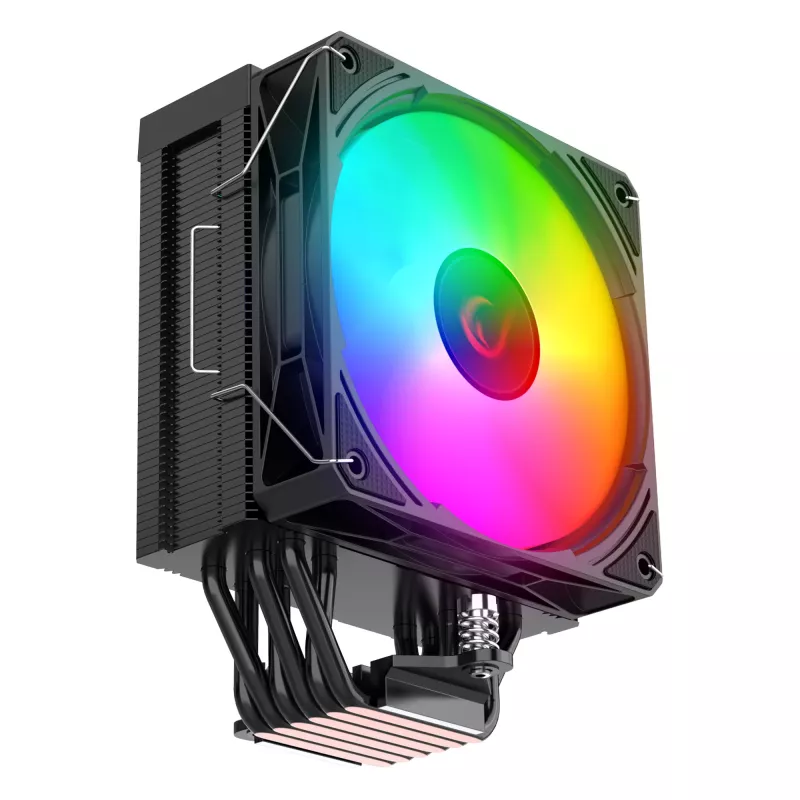 Rampage Octagon C70 CPU chladič LGA1700/AM5 LCD ventilátor Infinity 120mm ARGB čierny