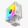 Rampage Octagon C70 Chladič CPU s LCD, 120 mm ARGB ventilátor, AM5/LGA1700, biely