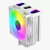 Rampage Octagon C70 Chladič CPU s LCD, 120 mm ARGB ventilátor, AM5/LGA1700, biely