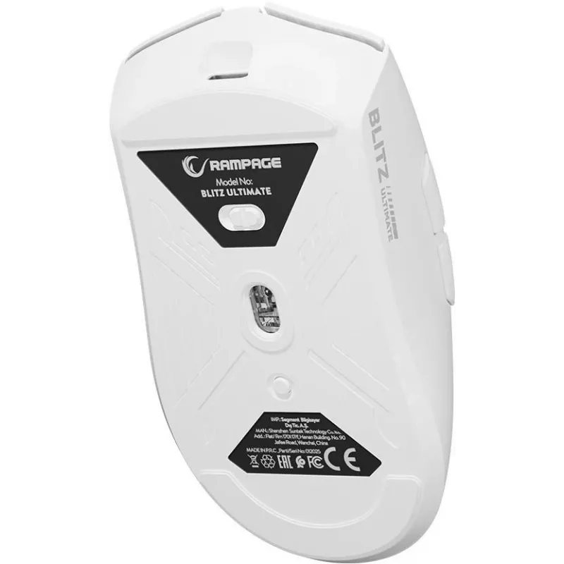Rampage BLITZ ULTIMATE Wireless Optical 8K 30000DPI PAW3950 biela herná myš