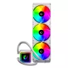 Rampage INFINITE V360 All-in-One kvapalinový CPU chladič 360mm ARGB, ukazovateľ teploty, biely
