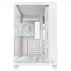 RAMPAGE SEALITE-WHITE Mid-Tower PC skriňa s tvrdeným sklom, 7x ARGB PWM ventilátorov, biela