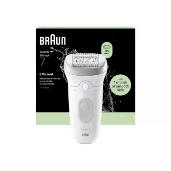 Braun Silk-épil 7 SE7-011 epilátor strieborný/biely