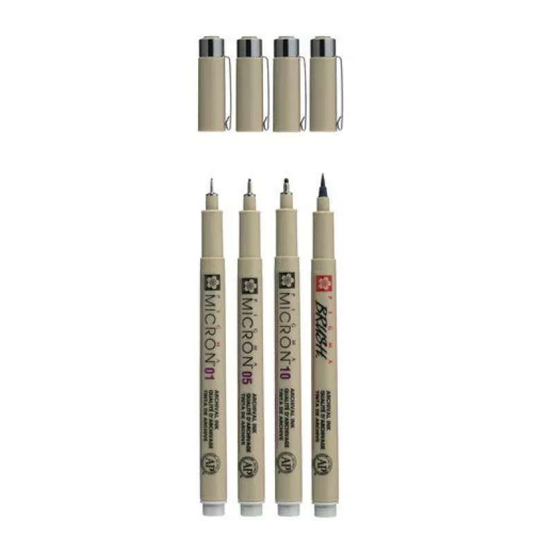 Sakura Pigma Micron sada fixiek Cool Gray 4-dielna