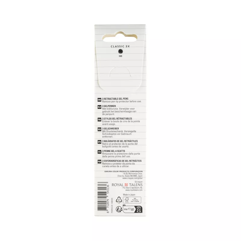 Sakura Gelly Roll Retractable Classic gélové pero transparentné 0,4 mm jemný hrot