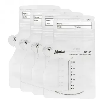 Alecto vrecká na uchovávanie materského mlieka 220 ml, 100 ks (BF-100)