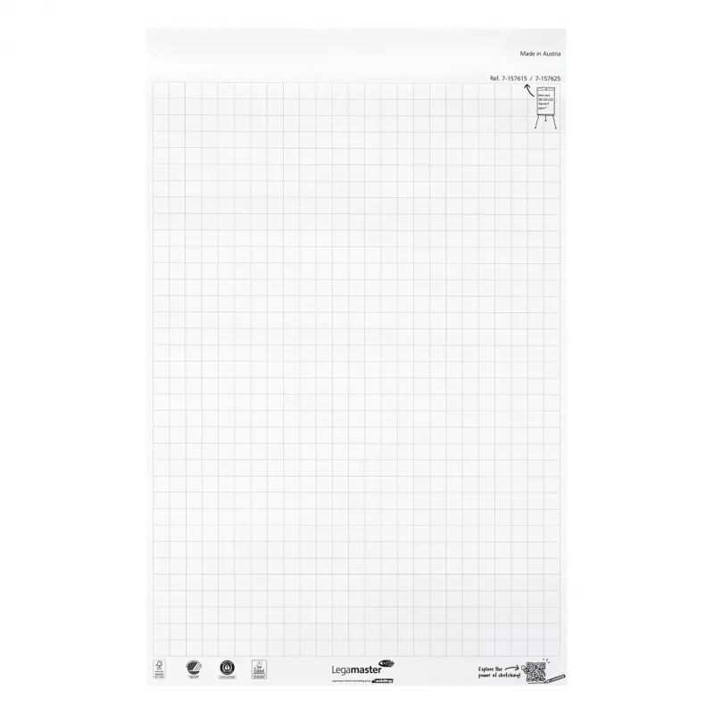 LEGAMASTER Sketch Eco papierový blok vysoko biely A2 balenie 5 ks