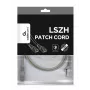 GEMBIRD PP6A-LSZHCU-1M Cat6A SFTP LSZH RJ45 patch kábel 1m sivý