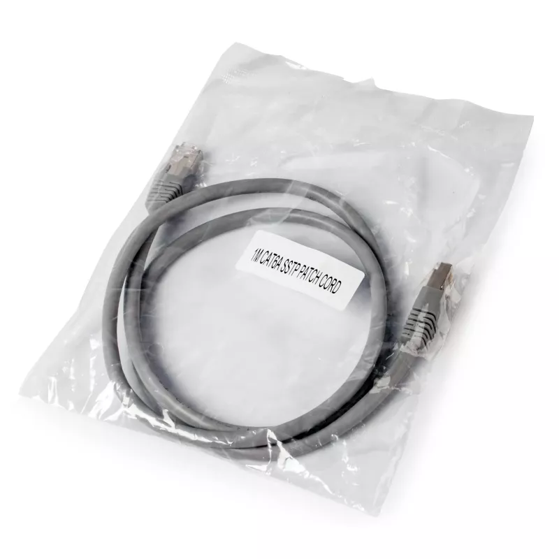 GEMBIRD PP6A-LSZHCU-1M Cat6A SFTP LSZH RJ45 patch kábel 1m sivý