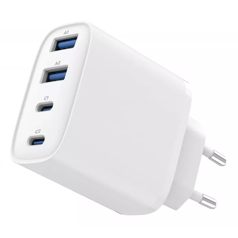 GEMBIRD TA-UC-2A2C-PD40-01-W GaN USB PD 4-portová nabíjačka, 40 W, biela