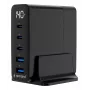 GEMBIRD TA-UC-2A3C-PD140-01-BK GaN 5-portová rýchlonabíjačka USB-C & USB-A, 140 W, čierna