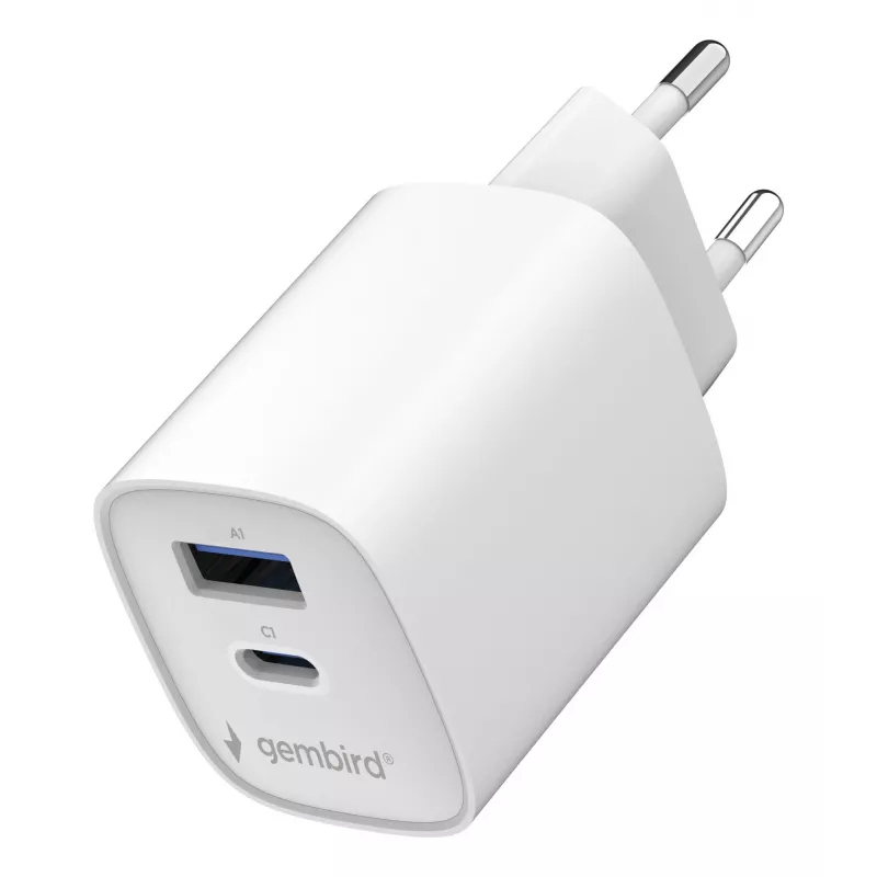 Gembird TA-UC-1A1C-PD45-01-W 45W USB-C PD napájací zdroj biely