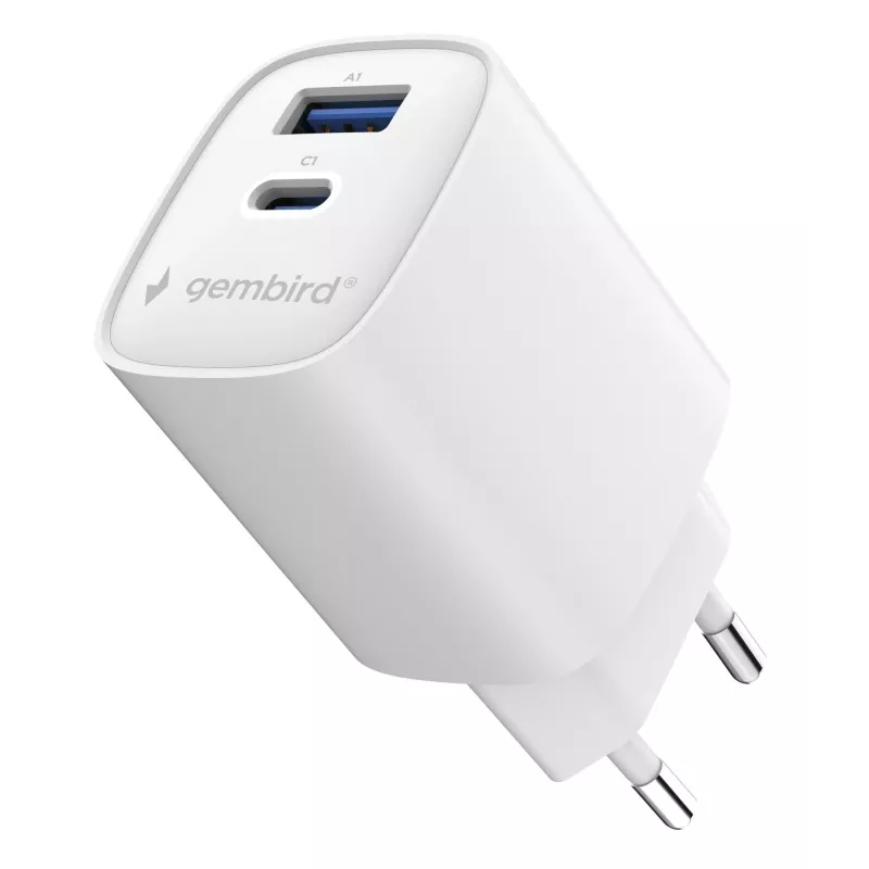 Gembird TA-UC-1A1C-PD45-01-W 45W USB-C PD napájací zdroj biely