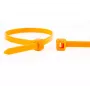 WKK oranžová nylonová káblová spona 370x4,8 mm 100 ks (110226371)