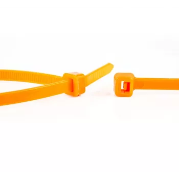 WKK oranžová nylonová káblová spona 300x4,8 mm 100 kusov (110196371)