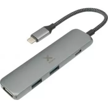 Xtorm XWH03 USB-C Hub - USB 3.2 Gen 1, 4K HDMI, 60W PD, hliník, čierny
