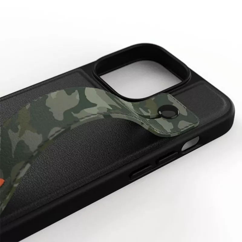 Adidas OR Hand Strap puzdro pre iPhone 13 Pro/13 6,1 palca čierno-zelené