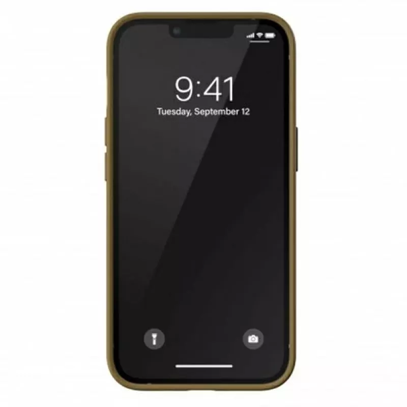 Adidas OR Moulded PU puzdro pre iPhone 13 Pro béžovo-zlaté 47806