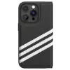 Adidas Originals OR Booklet puzdro PU pre iPhone 14 Pro čierna/biela