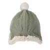 Lodger dvojvrstvová zimná fleece čiapka elm sage green 1-2 roky