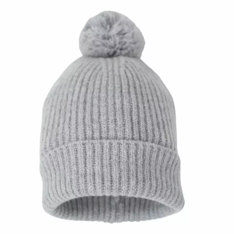 Lodger 100% merino vlna detská čiapka drizzle grey 3-6 mesiacov