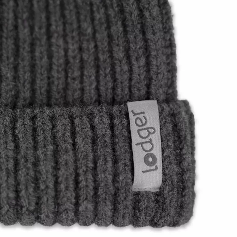 Lodger 100% merino vlna detská čiapka Graphite Pigeon 3-6 mesiacov