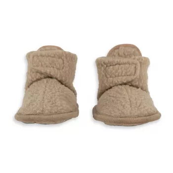 Lodger detské capačky z teddy fleece béžové 3-6 mesiacov