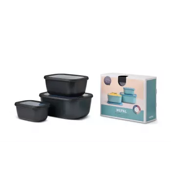 Mepal Cirqula Multi Bowl Set 3-dielny, Nordic Black