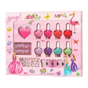 Souza Princess laky na nechty a doplnky sada 12-dielna 107130