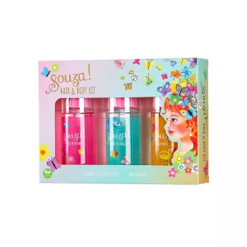 Souza! Detská sada vlasového a telového spreja 3 x 50 ml